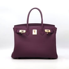 Load image into Gallery viewer, London 30 Large Size Birkin Style Top Handle Bag - Real Leather Version