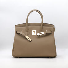 Load image into Gallery viewer, London 30 Large Size Birkin Style Top Handle Bag - Real Leather Version