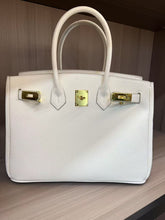 Load image into Gallery viewer, London 35 Large Size Birkin Style Top Handle Bag - Vegan Leather Version