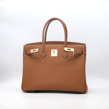 Load image into Gallery viewer, London 30 Large Size Birkin Style Top Handle Bag - Real Leather Version