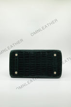 Load image into Gallery viewer, London 30 Birkin Style Saltwater Croc Leather Glossy Color