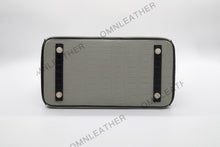 Load image into Gallery viewer, London 30 Birkin Style Saltwater Croc Leather Opaque Color Gold Hardware