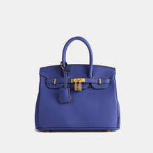 Load image into Gallery viewer, London 30 Mid Size Birkin Style Top Handle Bag - Vegan Leather Version
