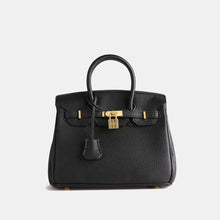 Load image into Gallery viewer, London 30 Mid Size Birkin Style Top Handle Bag - Vegan Leather Version
