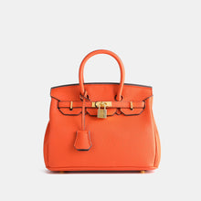 Load image into Gallery viewer, London 30 Mid Size Birkin Style Top Handle Bag - Vegan Leather Version

