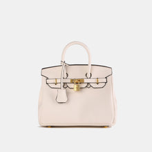 Load image into Gallery viewer, London 30 Mid Size Birkin Style Top Handle Bag - Vegan Leather Version
