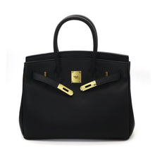 Load image into Gallery viewer, London 30 Mid Size Birkin Style Top Handle Bag - Vegan Leather Version
