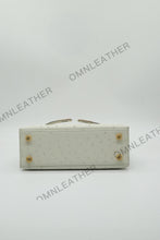 Load image into Gallery viewer, Verona 22 Kelly Style Ostrich Leather Cream Color Gold Hardware
