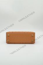 Load image into Gallery viewer, Verona 22 Kelly Style Ostrich Leather Brown Color Gold Hardware
