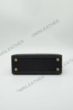 Load image into Gallery viewer, Verona 22 Kelly Style Ostrich Leather Black Color Gold Hardware
